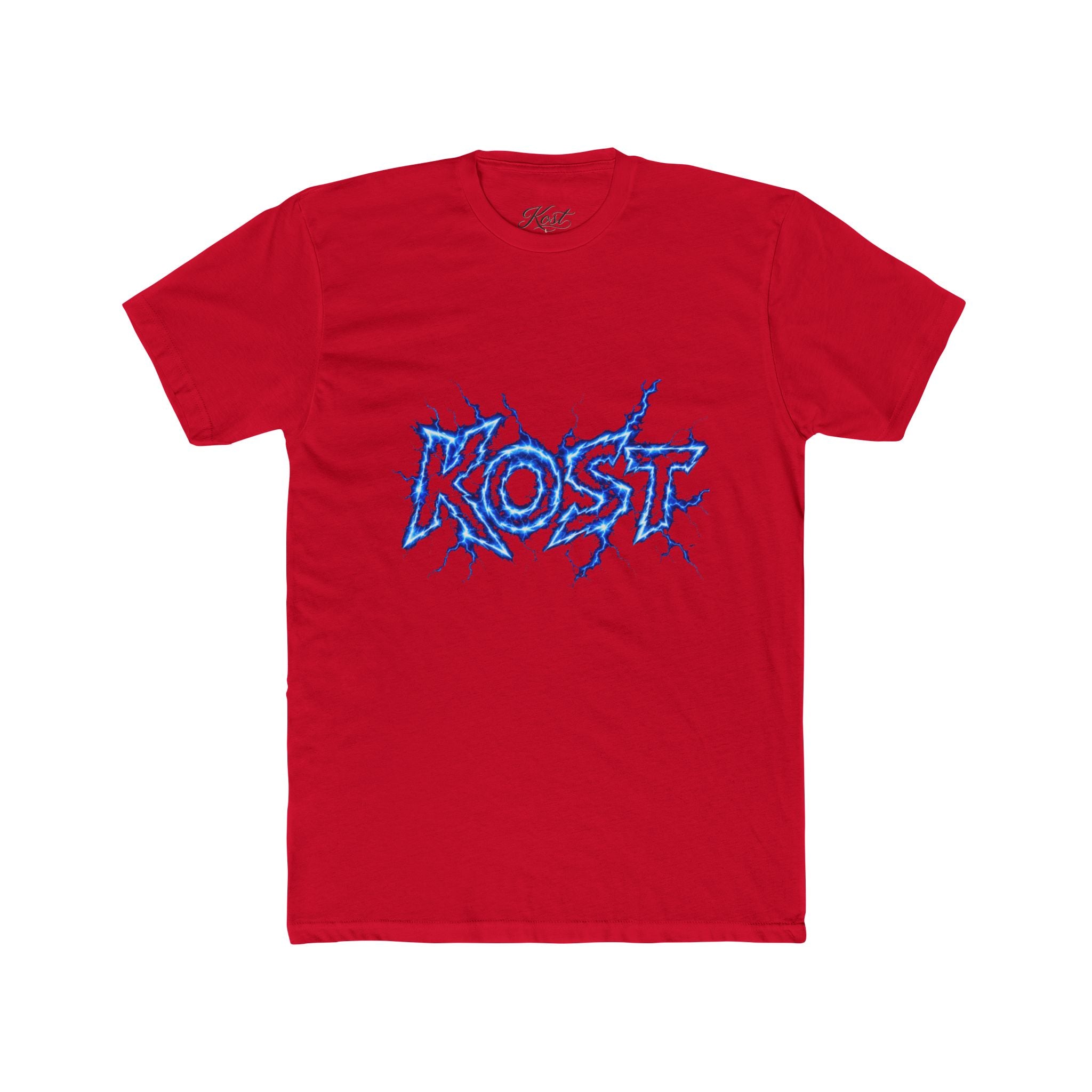 Kost Lightning Graphic Tee — Blue Electric Logo T-Shirt