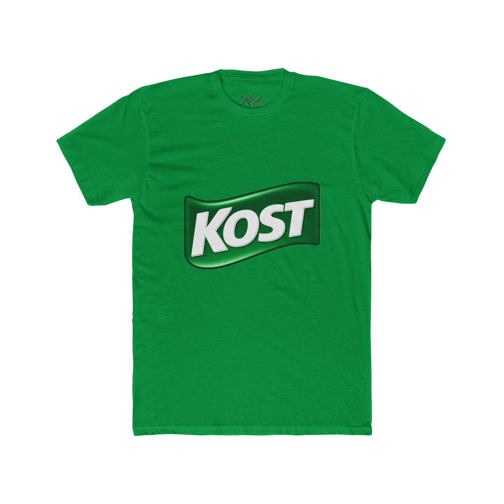 KOST Logo Tee — Vintage Green Wave Graphic T-Shirt