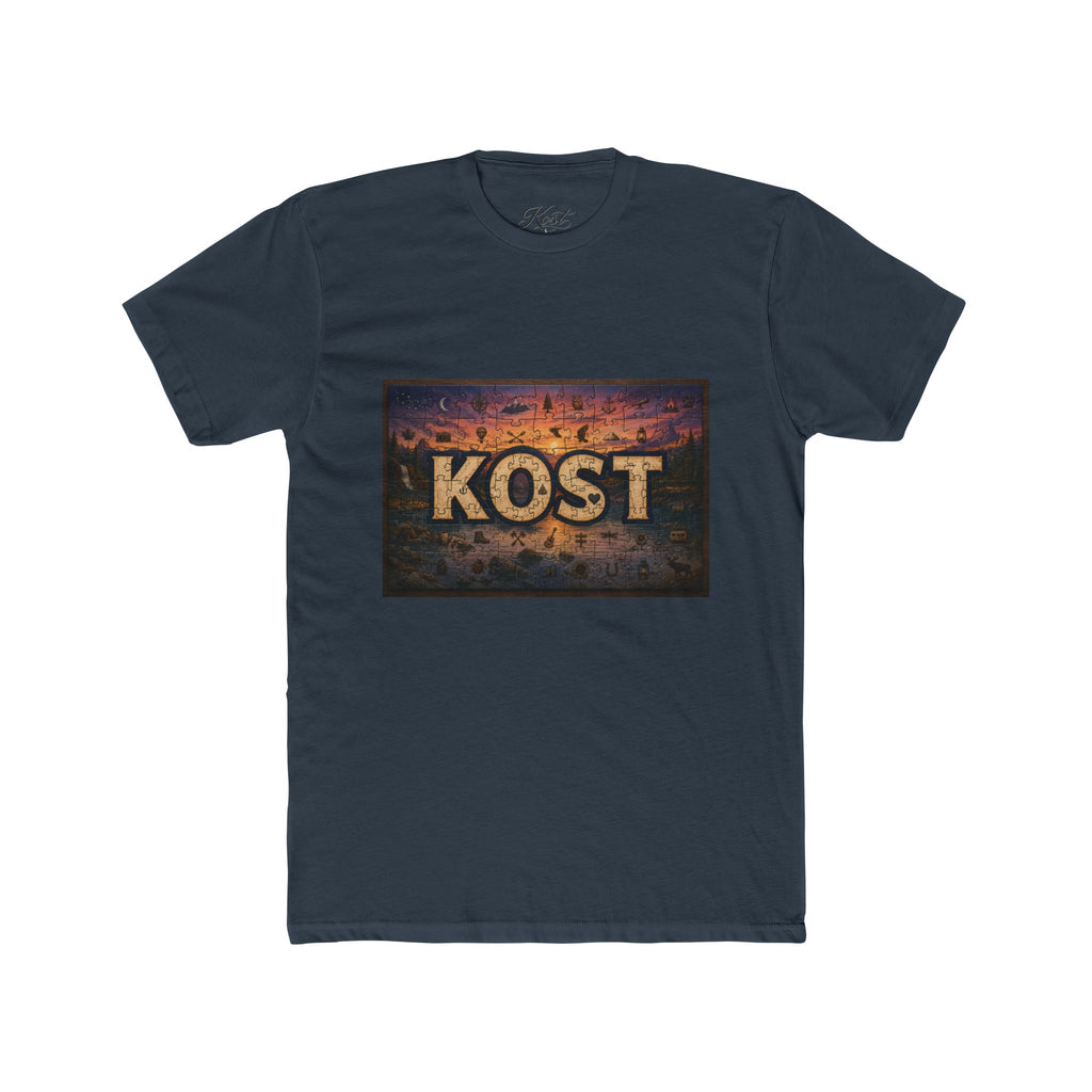 KOST Vintage Metal Sign Tee — Retro Industrial Graphic T‑Shirt
