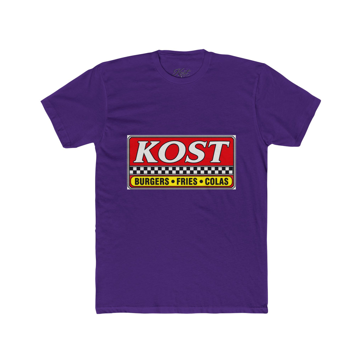 KOST Burgers • Fries • Colas Tee — Retro Diner Logo T-Shirt