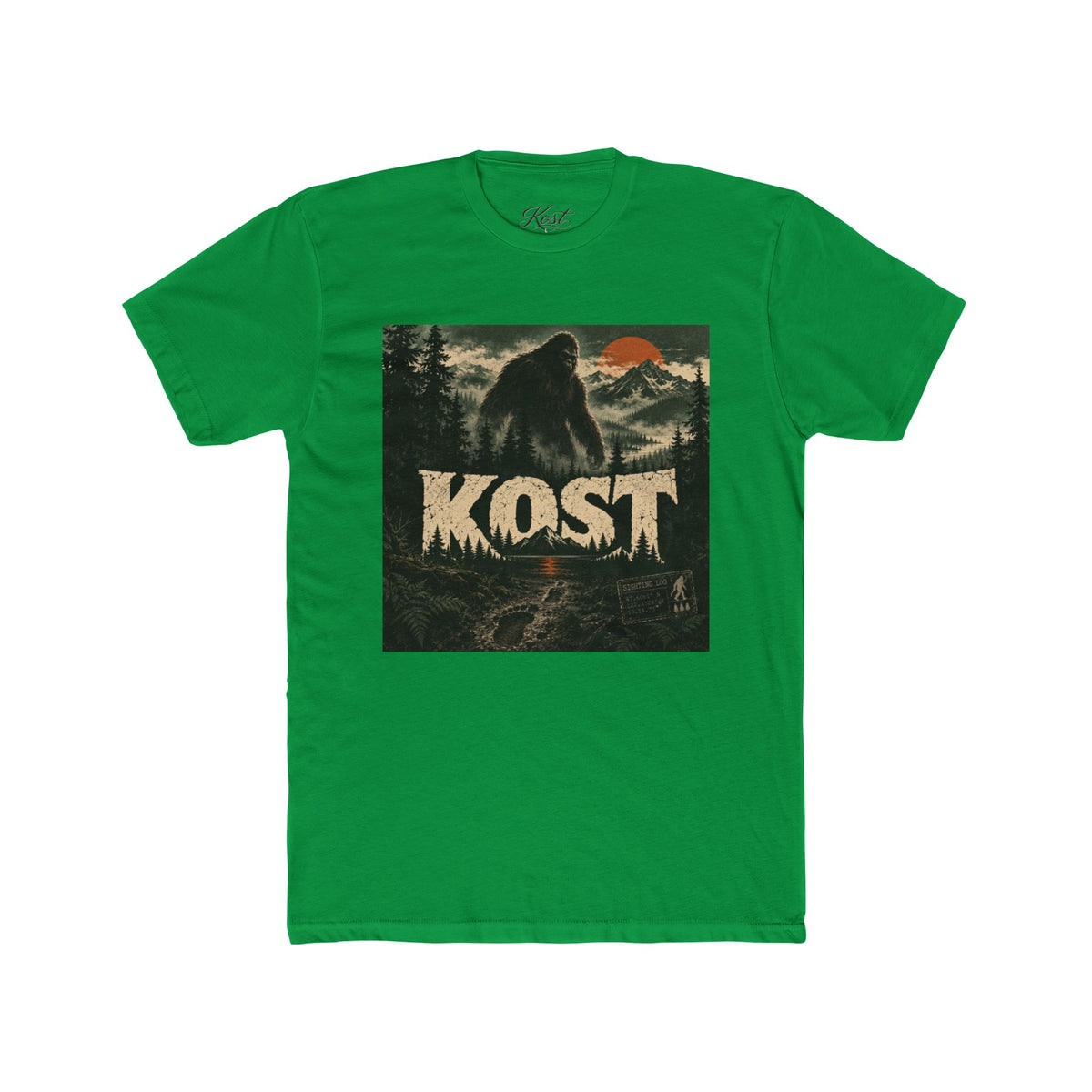 KOST Bigfoot Forest Tee — Retro Sasquatch Graphic T-Shirt
