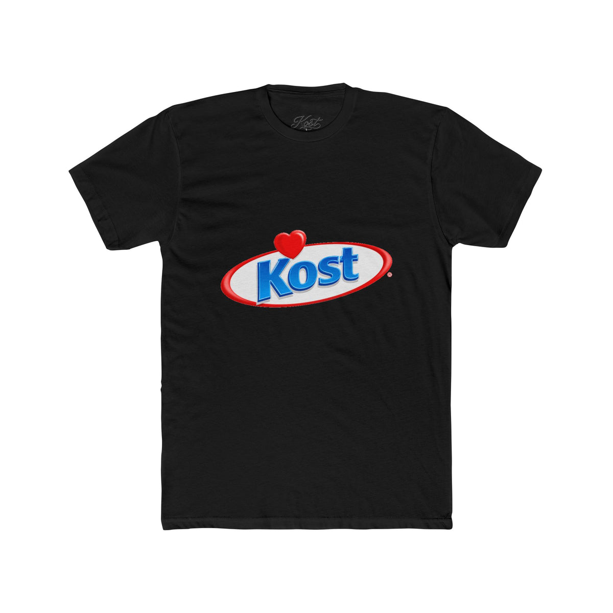Kost Logo Tee — Retro Heart Emblem Graphic T‑Shirt