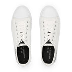 Men’s Low Top Sneakers – Classic White Casual Shoes