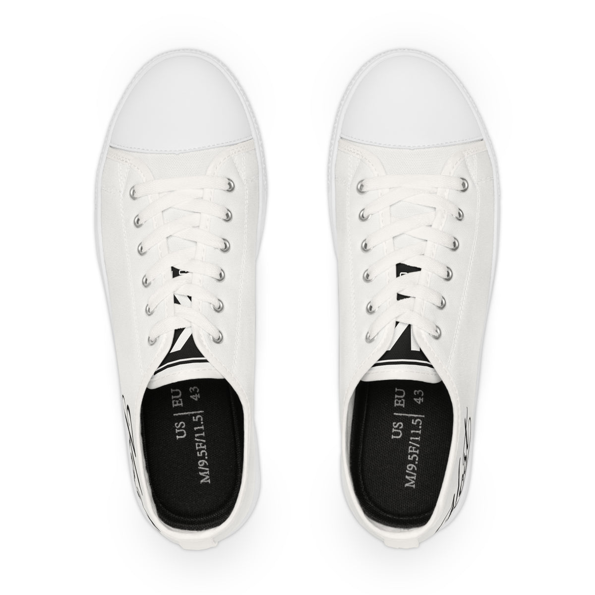 Men’s Low Top Sneakers – Classic White Casual Shoes