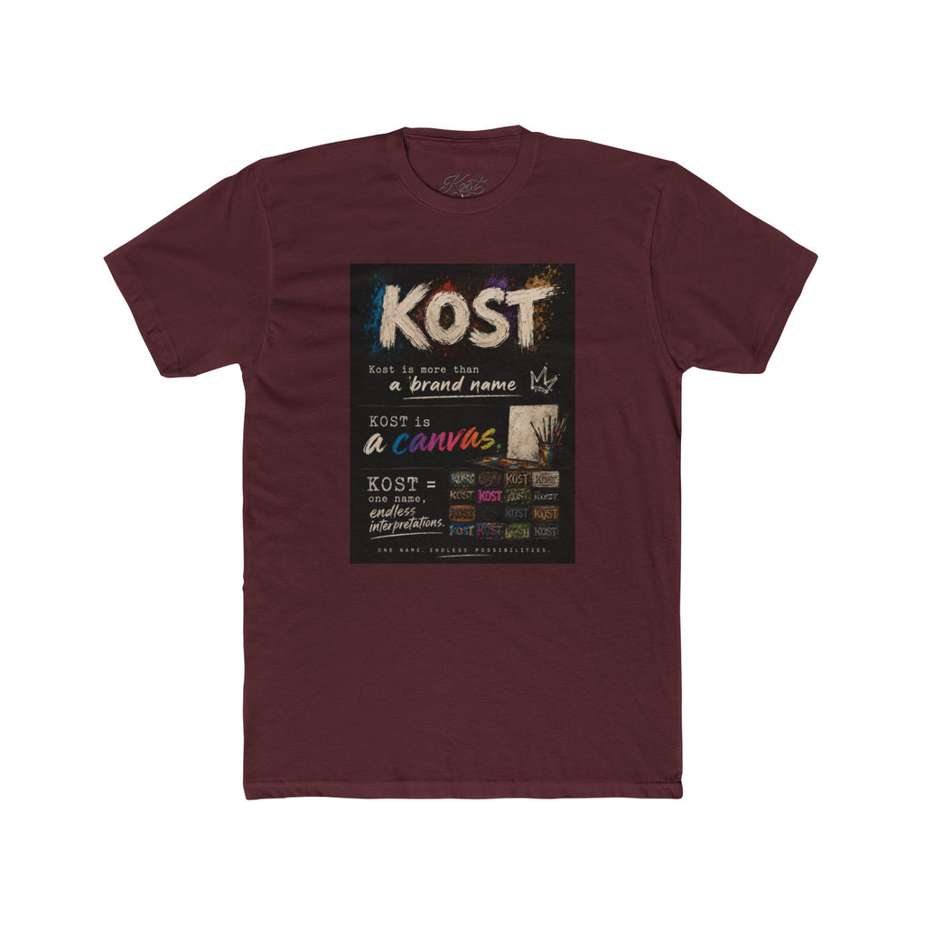 KOST Chalkboard Art T‑Shirt — Vintage Handwritten Graphic Tee