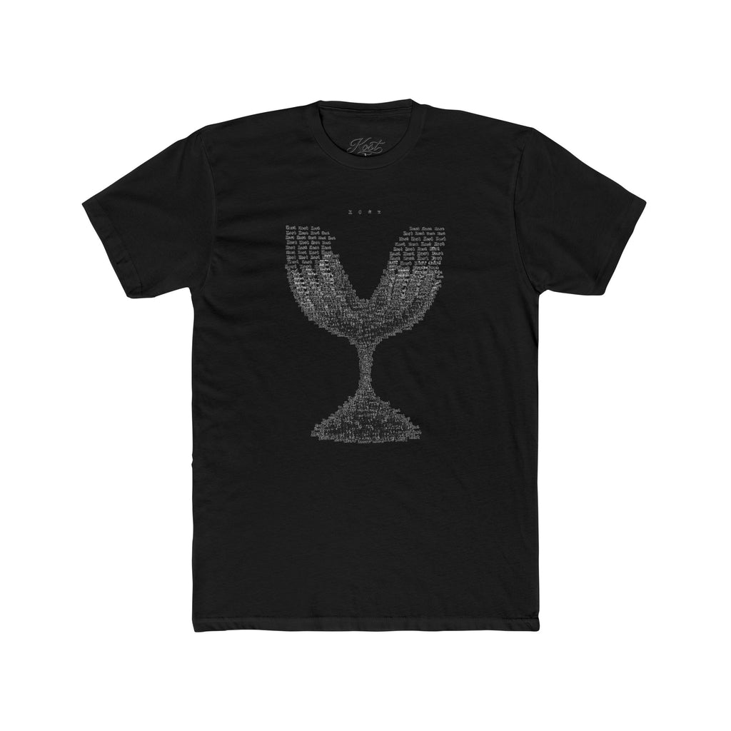 Vintage Wine Glass Graphic T-Shirt