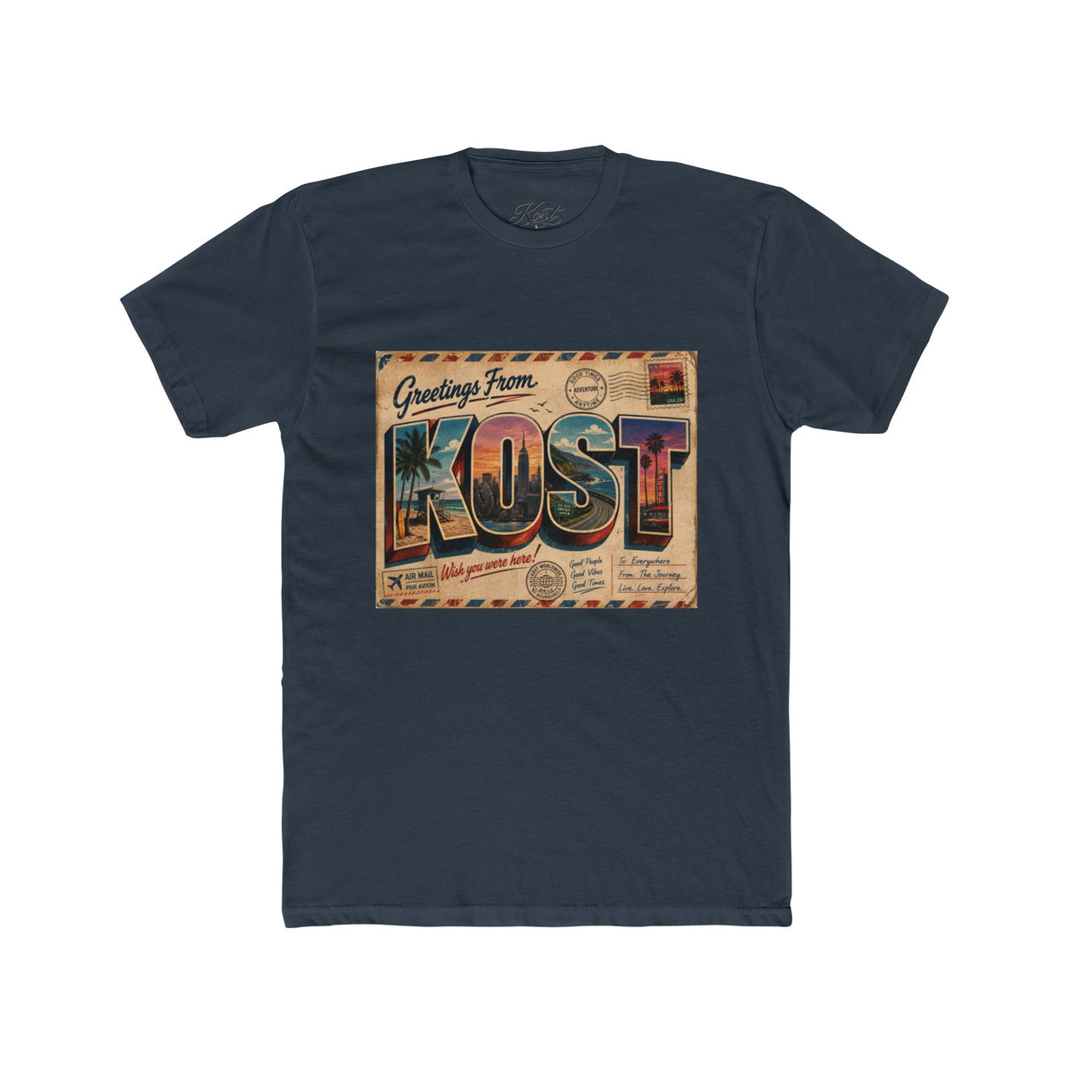 Greetings From KOST Vintage Postcard Tee