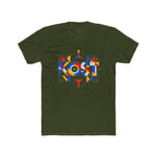 Lost Geometric Tee — Colorful Abstract Graphic T-Shirt