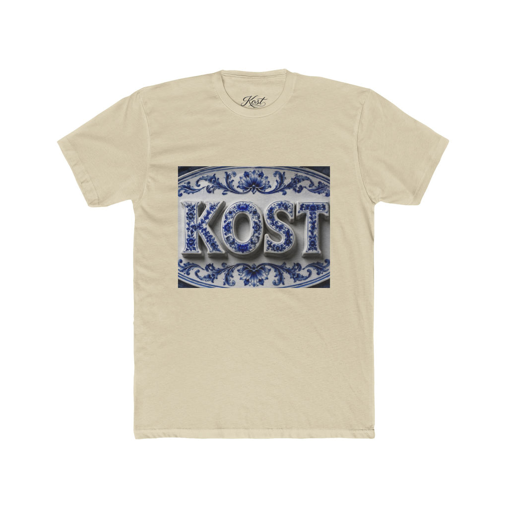 KOSTI Blue Ornamental Graphic T-Shirt