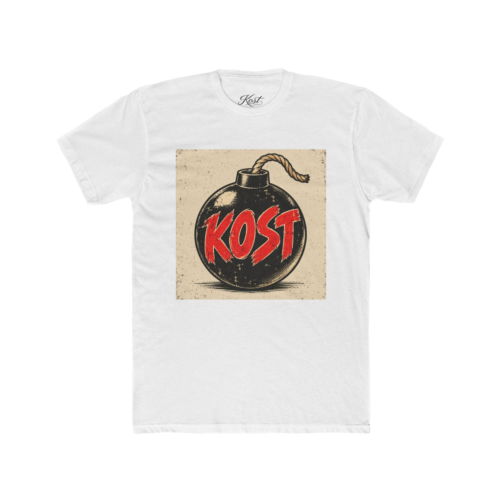 Bomb Graphic T‑Shirt — "KOST" Retro Punk Logo Tee