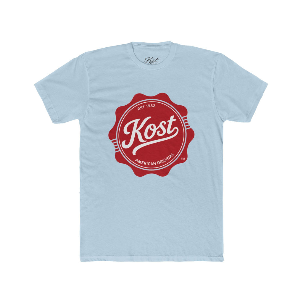 Kost Vintage Badge T‑Shirt — Retro Red Logo Crew Tee