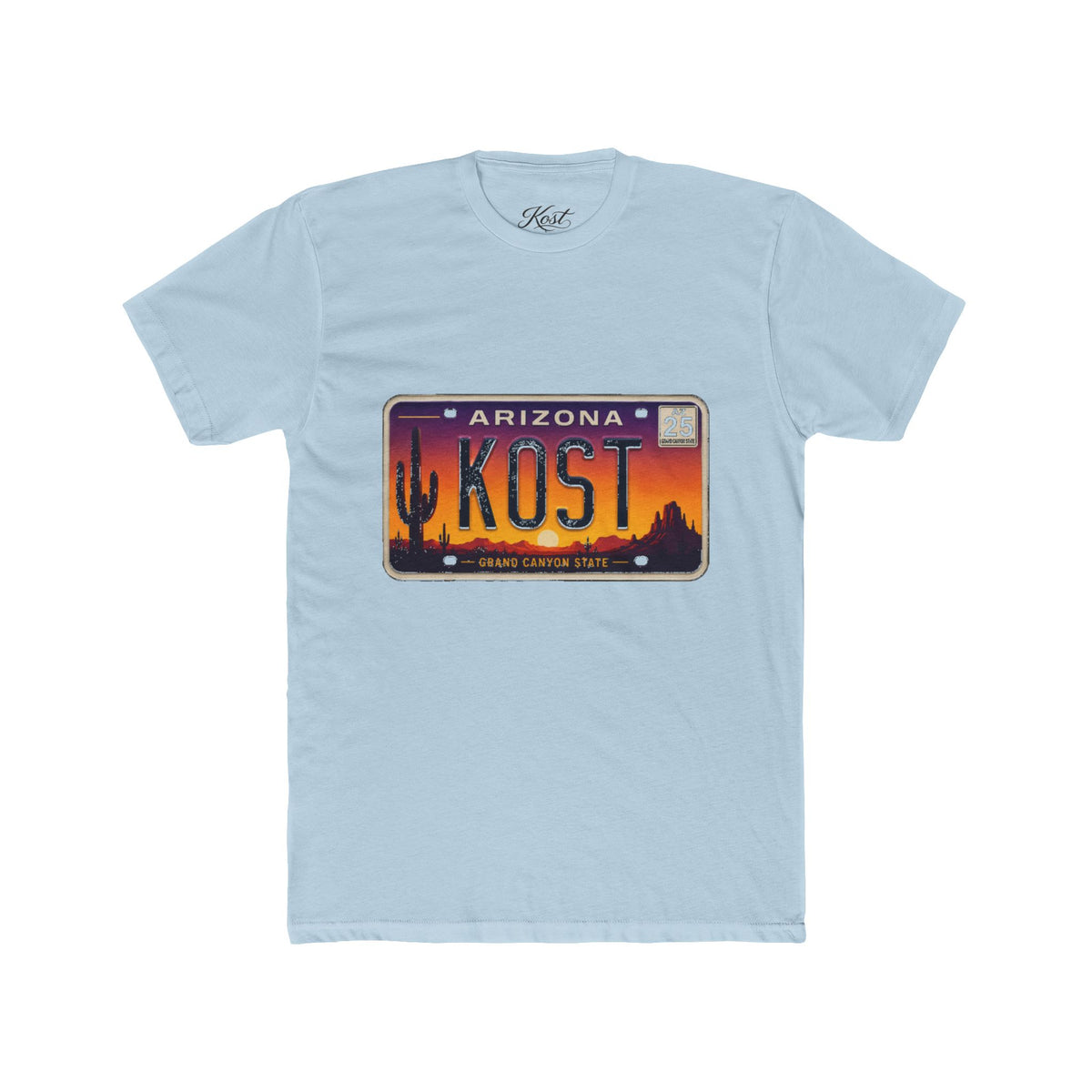 Arizona License Plate Tee - KOST Desert Sunset Graphic T-Shirt