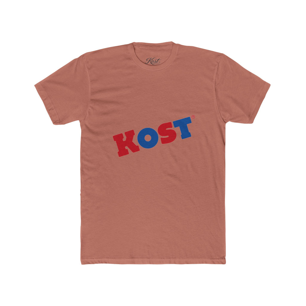 KOST Retro Logo Tee – Vintage Red & Blue Graphic T-Shirt