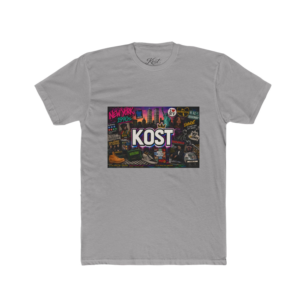 KOST Retro Cityscape Tee — New York Neon Graphic Crew Shirt