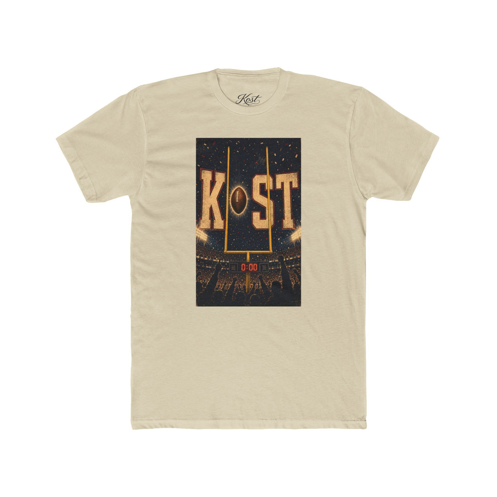 KOST Football Goal Tee — Vintage Stadium Graphic Crew Shirt