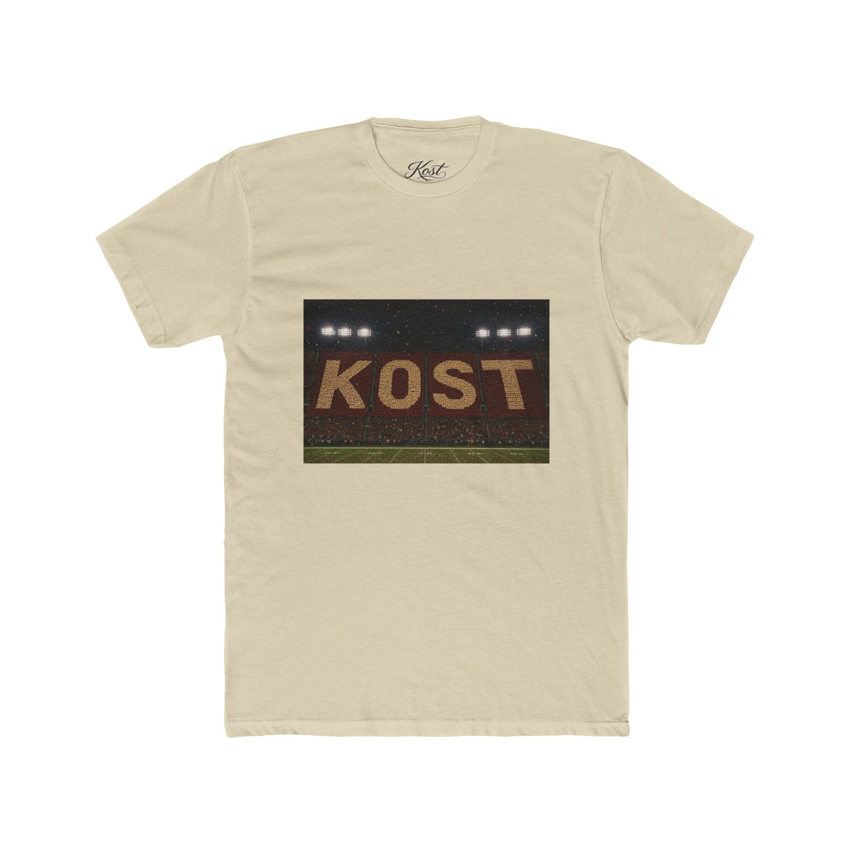 KOST Stadium Lights Graphic Tee — Vintage Sports Field Logo T-Shirt