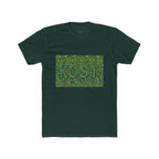 Abstract Mosaic Green Pattern T‑Shirt