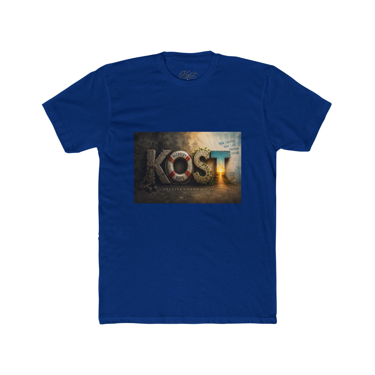 KOST Graphic T-Shirt – Distressed Gothic Rock-Inspired Tee
