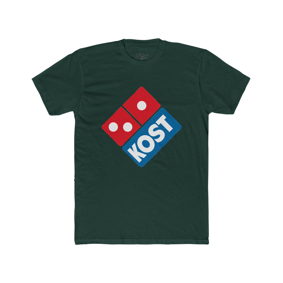 KOST Logo Tee — Retro Domino-Inspired Pizza Logo T-Shirt