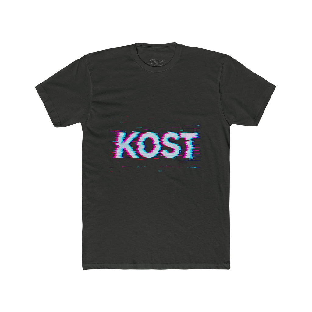 KOST Glitch Graphic Tee — Retro Vaporwave Logo T-Shirt