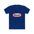 Kost Logo T-Shirt — Retro Red & Blue Graphic Crew Tee