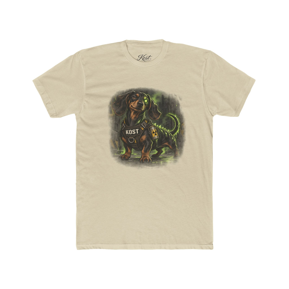 K9 Dachshund Guardian Tee — 'K9ST' Neon Dog Lover T-Shirt