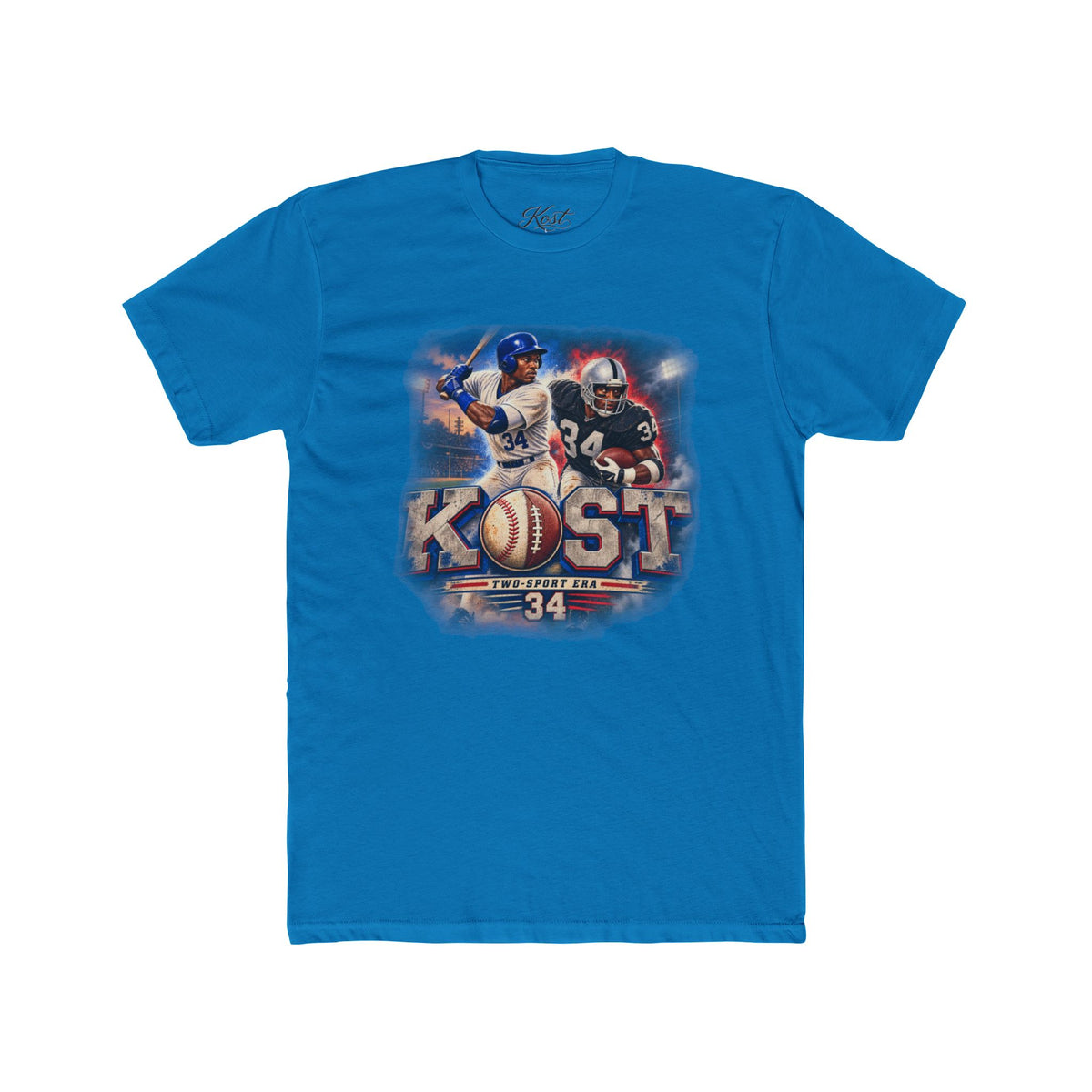 Kost Vintage Baseball & Football Collage Tee