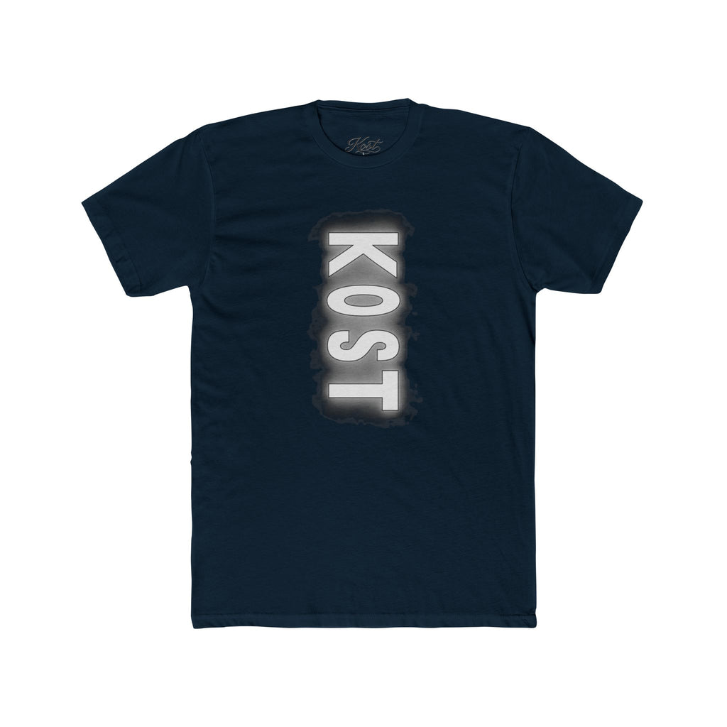 KOST Vertical Logo Tee — Grunge Vertical Graphic T-Shirt