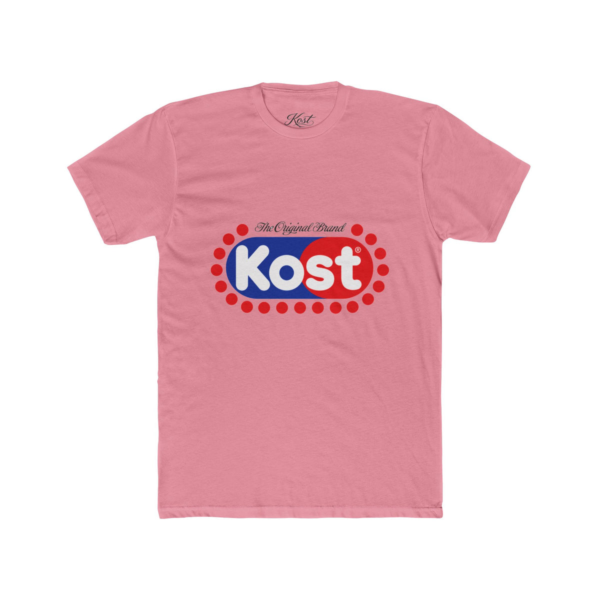 Kost Logo Tee — Retro Red & Blue Graphic T-Shirt