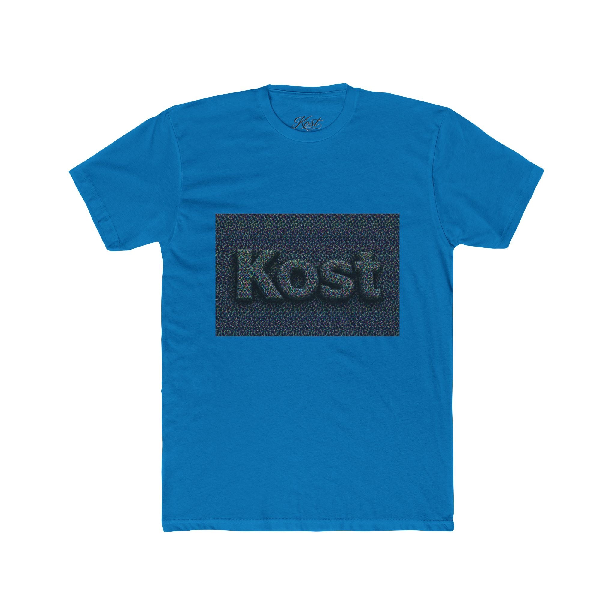 Kost Embroidered Logo Tee — Minimalist Cotton Crew T‑Shirt