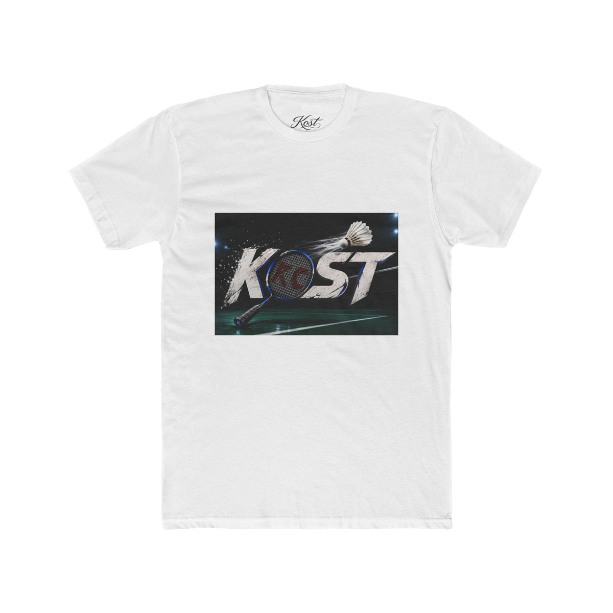 Kost Badminton Graphic Tee — Retro Shuttlecock Sports T‑Shirt