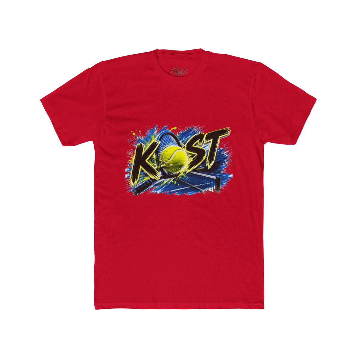 Tennis Graphic Tee — "KOST" Bold Tennis Ball Design