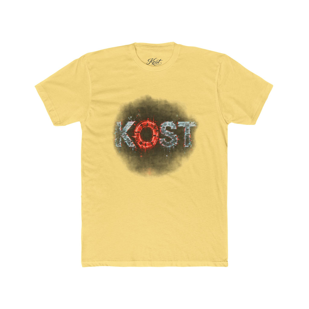 Lost Distressed Graphic Tee — 'LOST' Red & Blue Vintage Smoke Design
