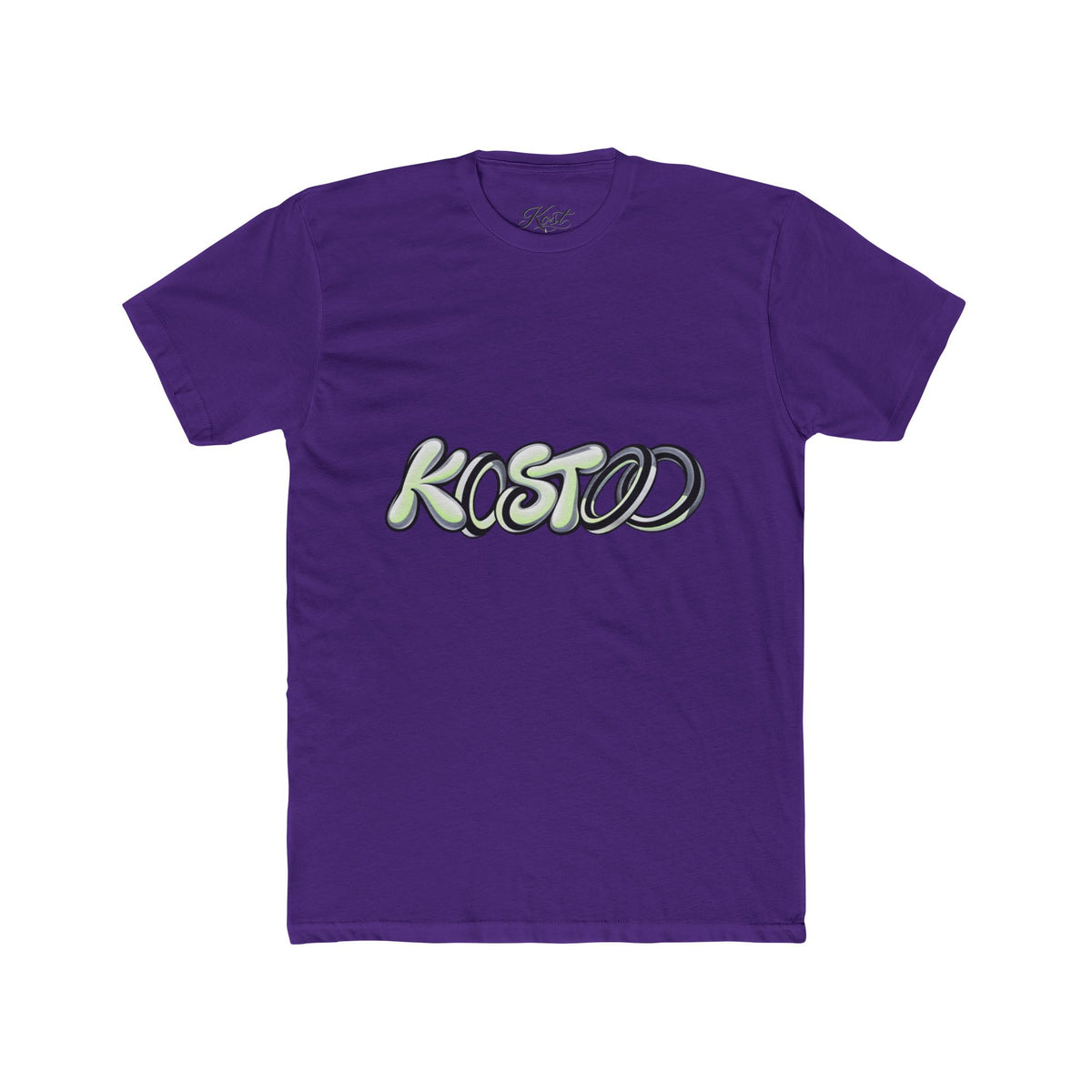 Graphic Tee — 'KOSTOD' Retro Bubble Letter Shirt