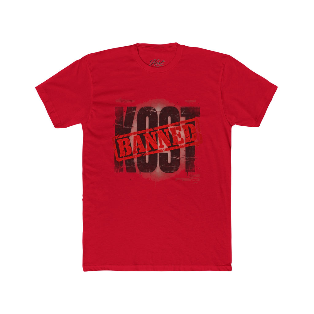 KOOT Graphic Tee — "BANNED" Stamp Distressed Streetwear T-Shirt