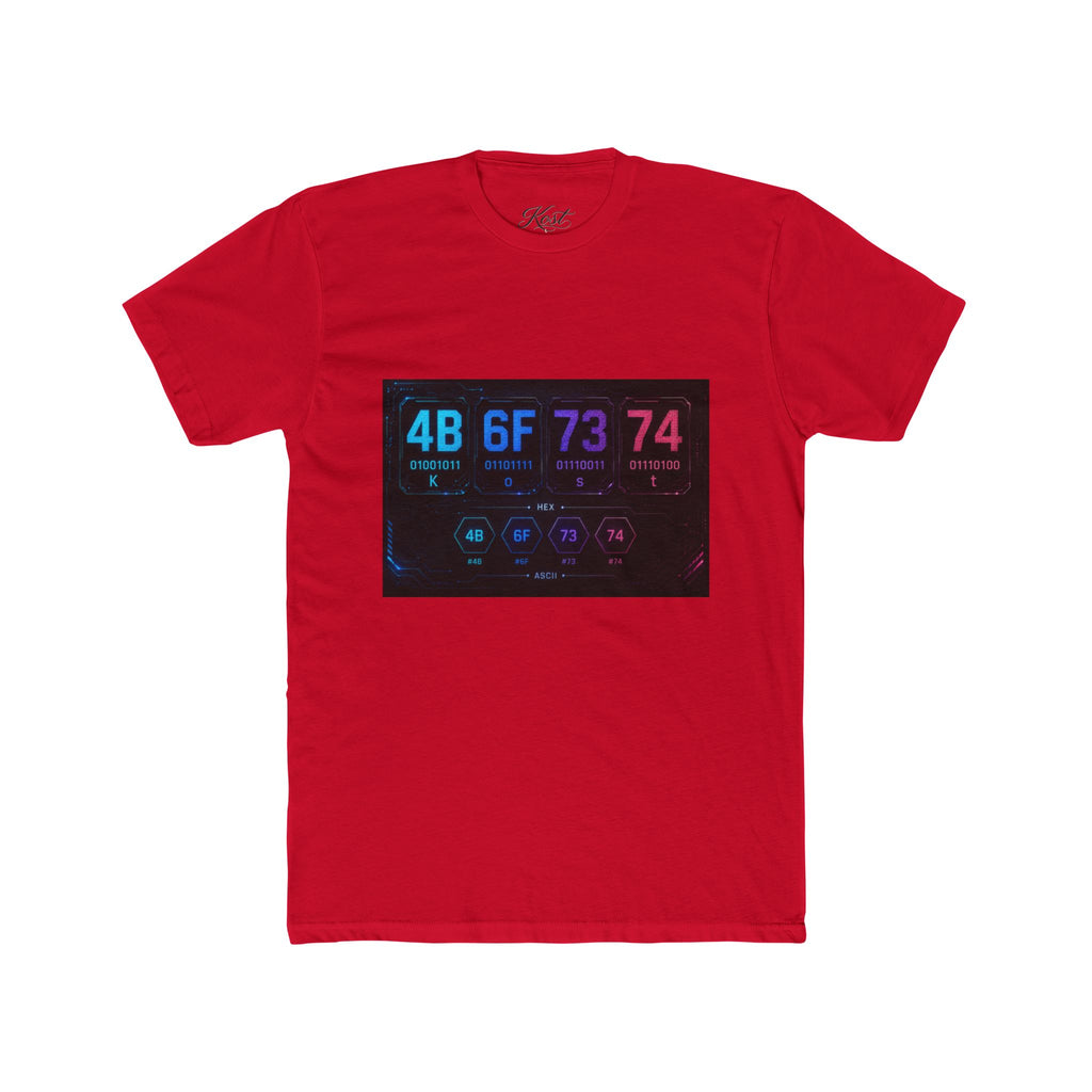 4B 6F 73 74 74 Binary Code Graphic T-Shirt