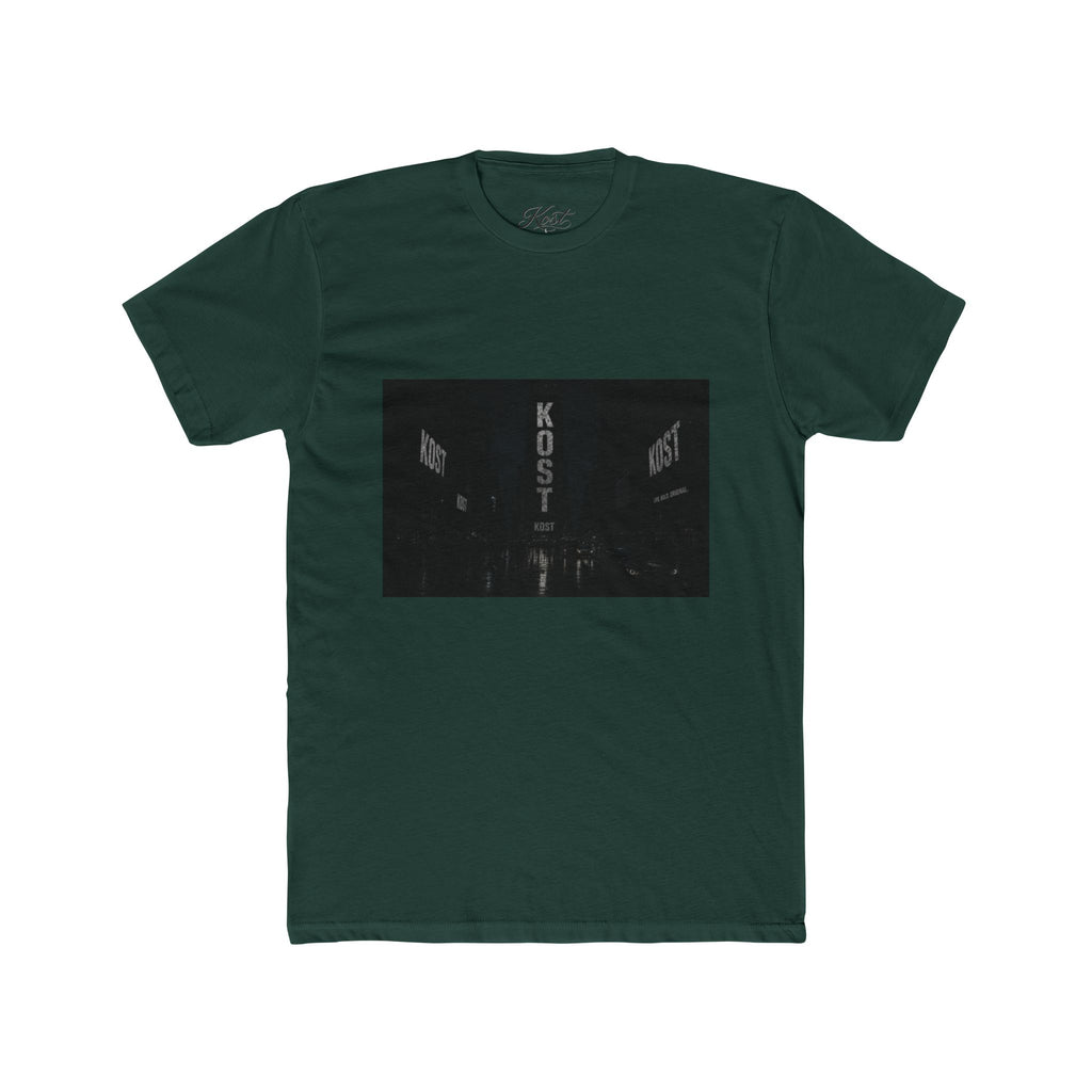 KOST Neon Sign Photo Tee — Vintage Urban Night Streetwear T-Shirt