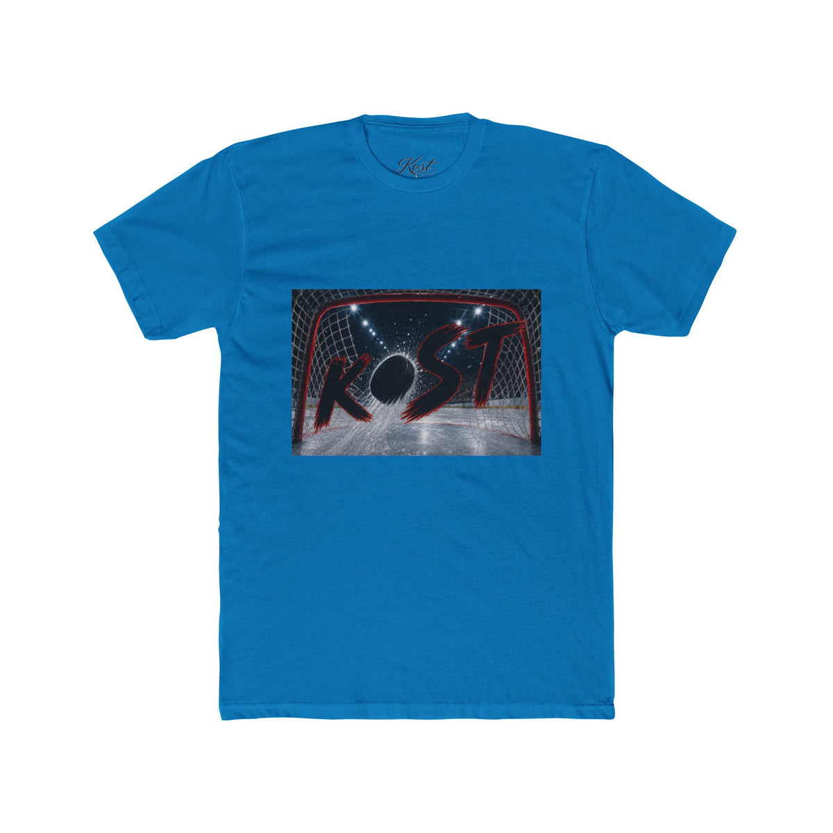 Retro Hockey Rink Graphic Tee — 'KO' Puck Design