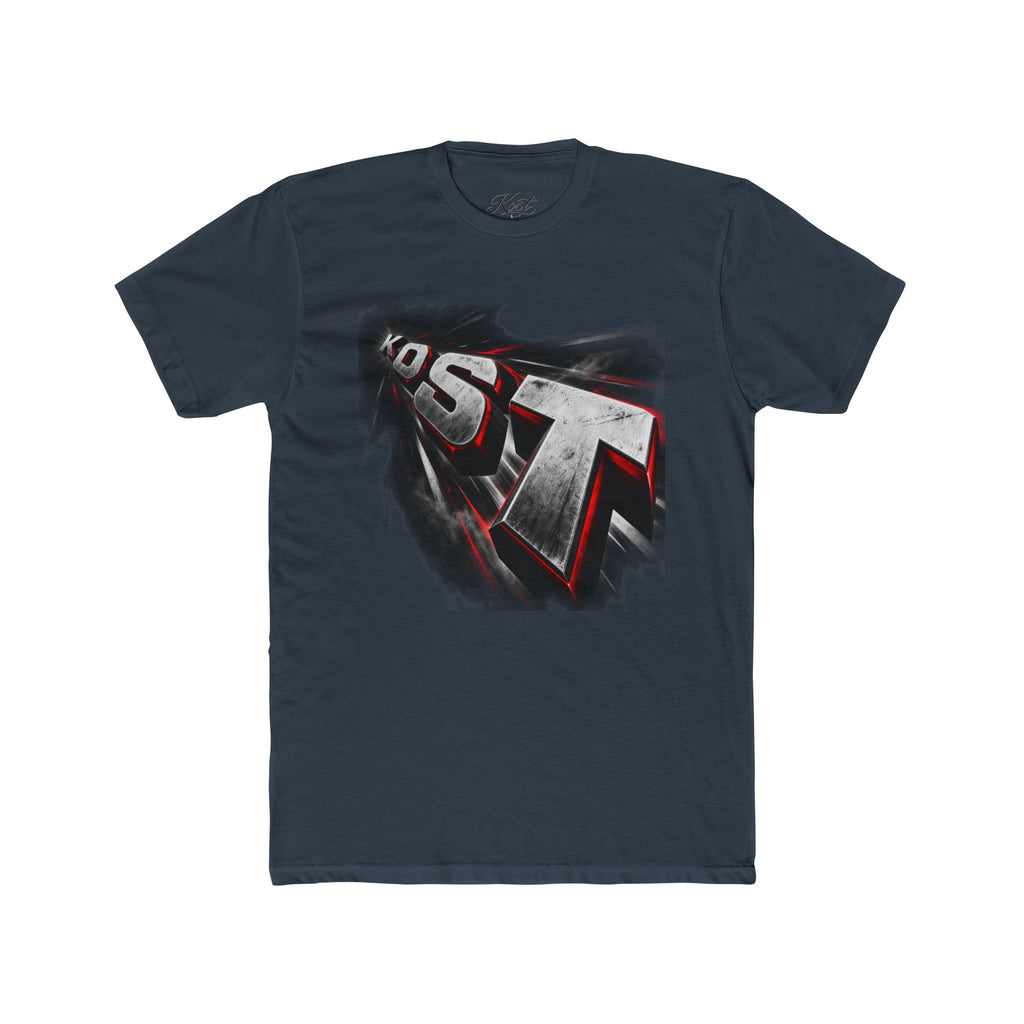 Retro 3D Text Graphic Tee — 'EST' Streetwear Shirt