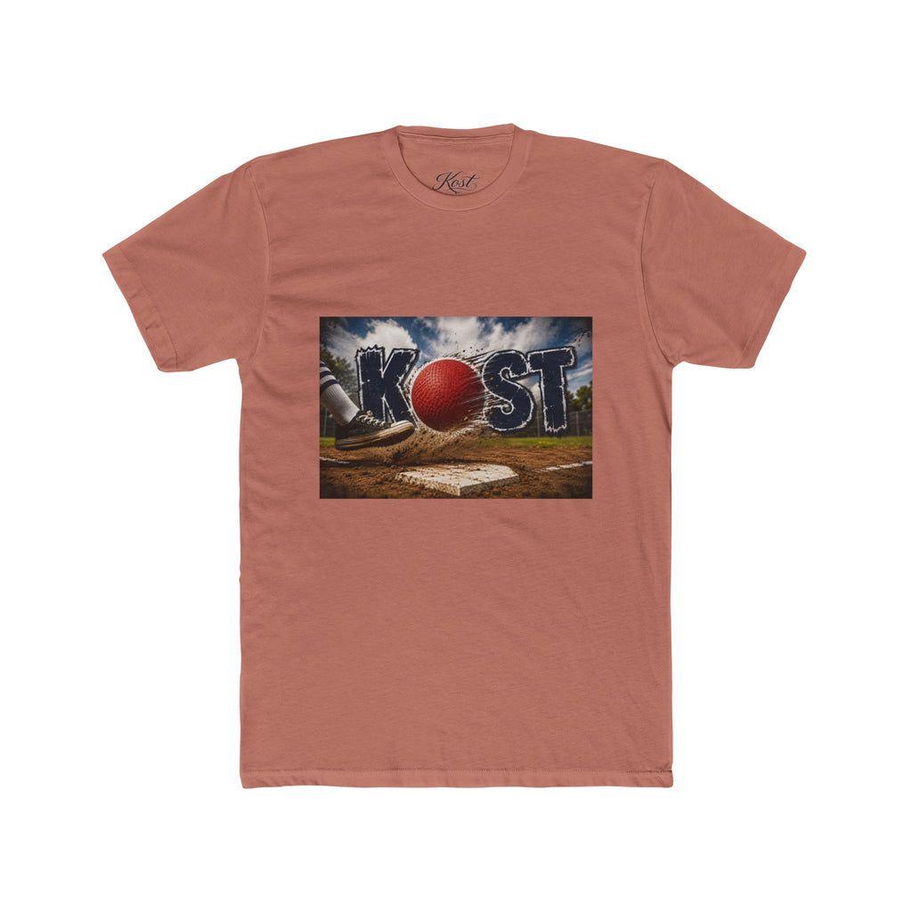 Baseball Field Graphic Tee — 'KOST' with Red Ball