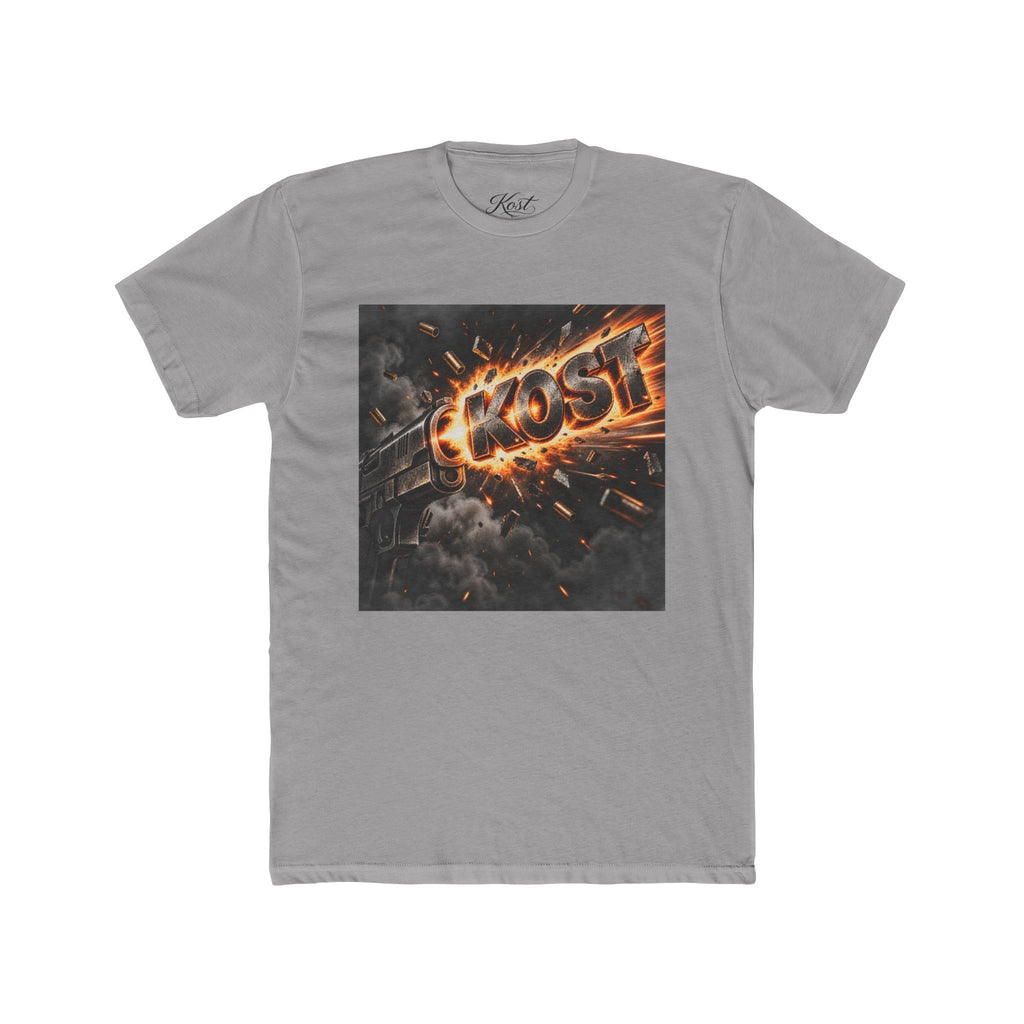 Meteor Fire Logo Tee — 'KOST' Explosive Graphic T-Shirt