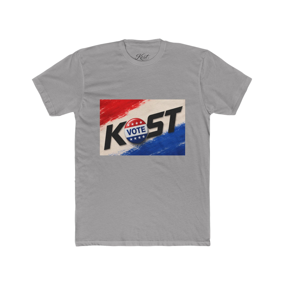 Vote KOST Political Campaign T‑Shirt — Patriotic Red, White & Blue Tee