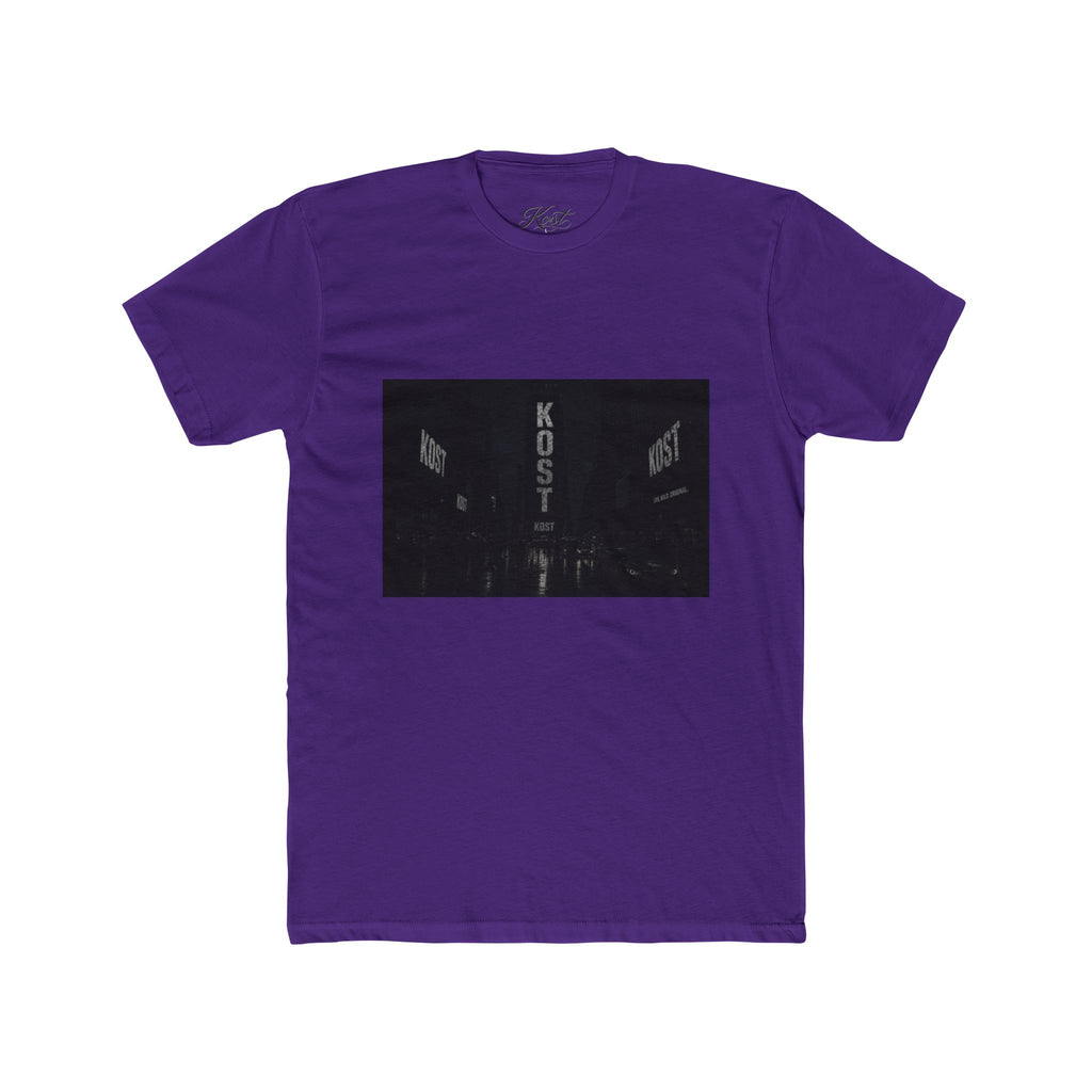 KOST Neon Sign Photo Tee — Vintage Urban Night Streetwear T-Shirt