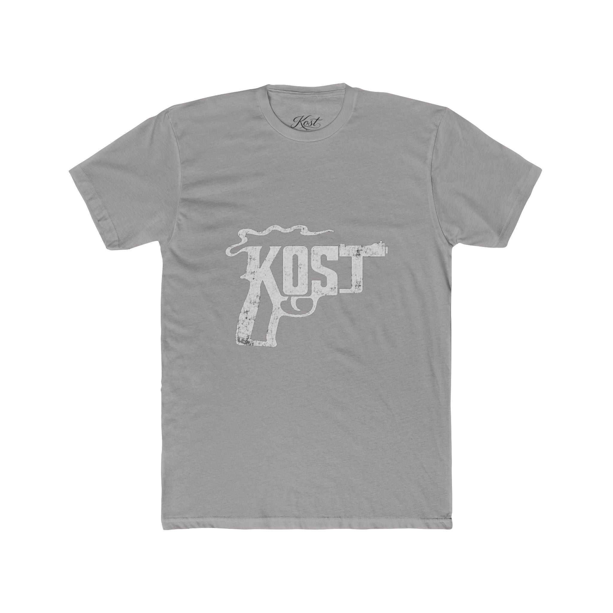 Kost Revolver Graphic Tee — Vintage Gun Logo T-Shirt