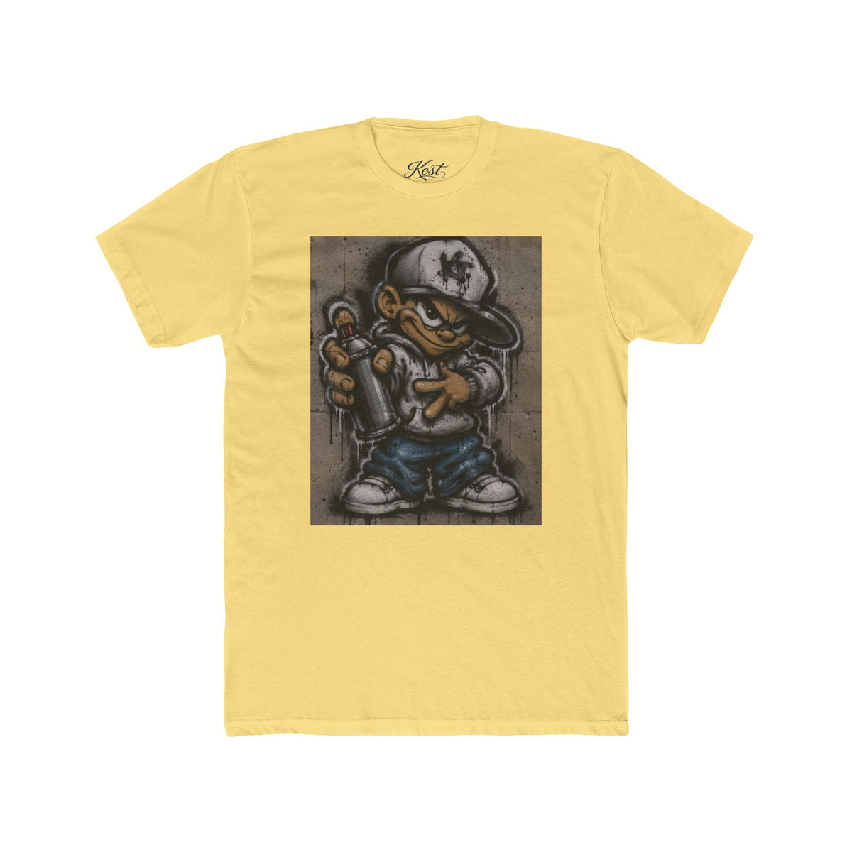 Graffiti Kid Tee — Urban Street Art Cartoon T-Shirt