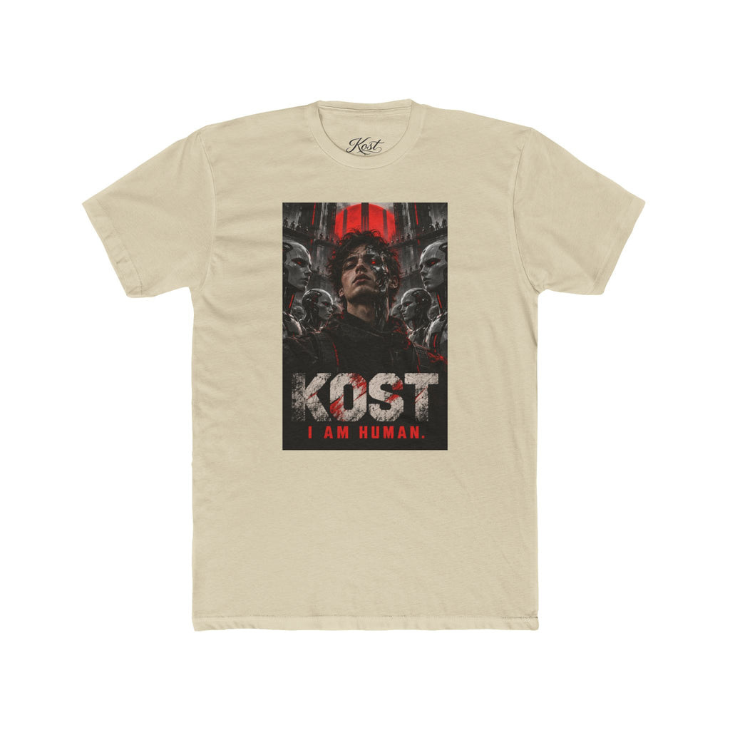 KOST "I Am Human" Graphic Tee — Dark Sci‑Fi Horror Movie Shirt