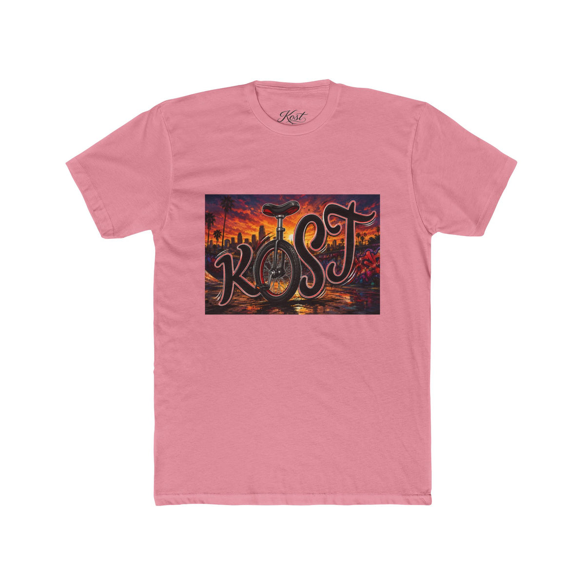 “Kost” City Skyline Graphic Tee — Vintage Sunset Urban Streetwear T‑Shirt