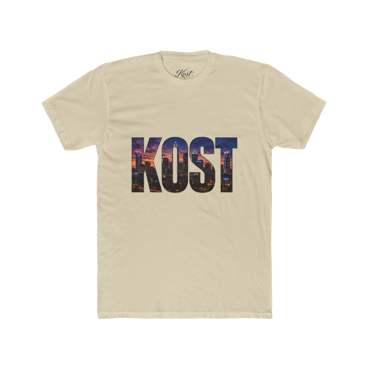 KOST Skyline T-Shirt — Cityscape Lettering Crew Tee