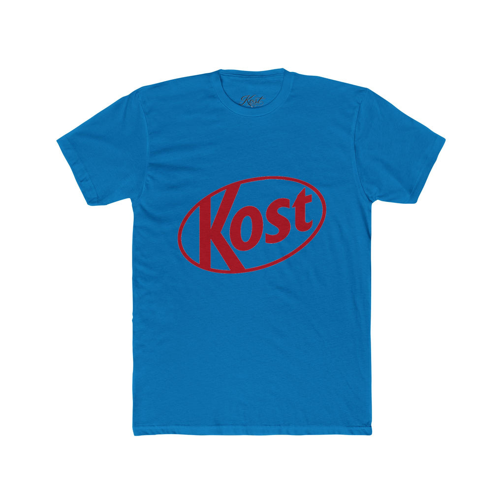 Kost Logo Tee — Retro Red Graphic Crew T‑Shirt