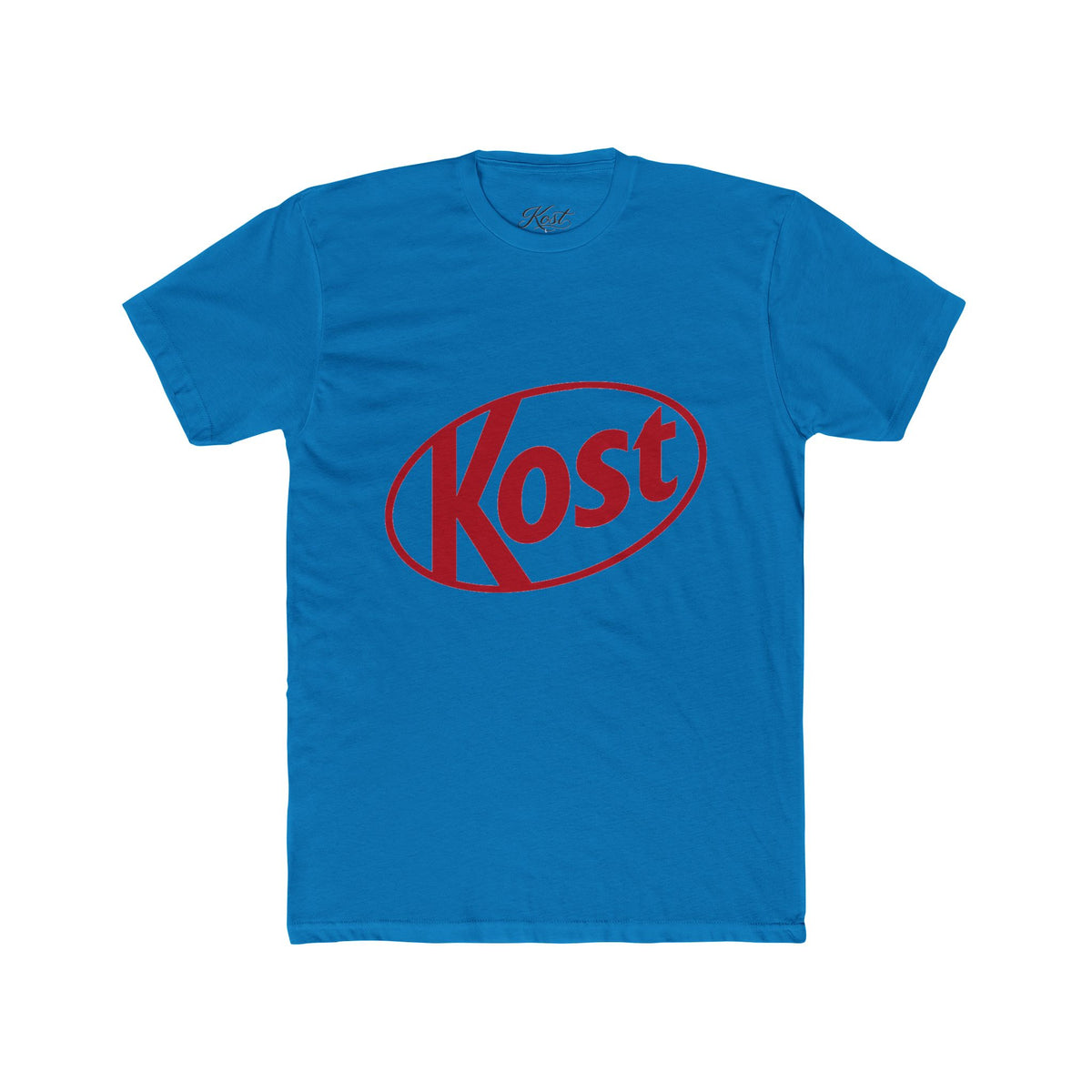 Kost Logo Tee — Retro Red Graphic Crew T‑Shirt
